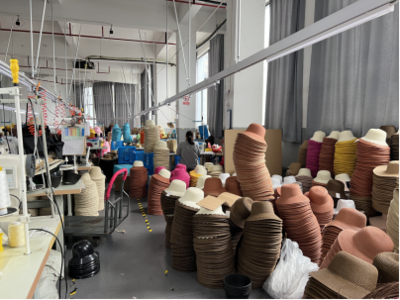 温岭新乡贤“帽助·共富工坊” 戴好群众共富帽，编织纺织材料小帘的致富梦